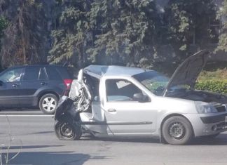 В Пензе на проспекте Победы столкнулись 4 автомобиля.ВИДЕО