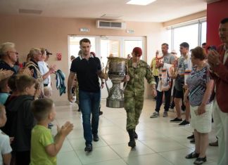 Зареченцы встретили Кубок Гагарина
