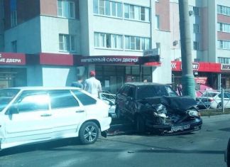 Жесткое ДТП на Пушкина: столкнулись два “ВАЗа”