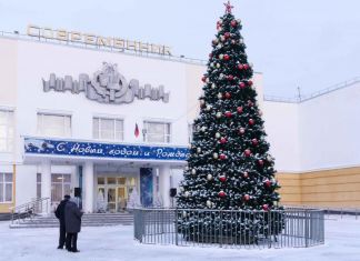 В Заречном на новогодних елках зажгли огни