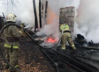 В СНТ Пригородное горят надворные постройки