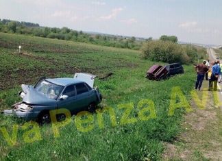 Под Пензой произошло массовое ДТП с участием 4 автомобилей