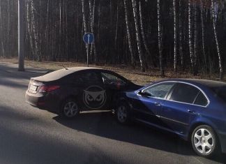 В Пензе иномарка влетела в бок «Hyundai Solaris»