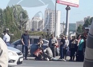 В сети опубликовали видео ДТП с пешеходом в Терновке 
