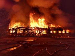 В Пензе горит ресторан «Засека». ВИДЕО