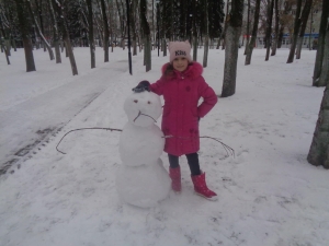 Анна Водянова, 8 лет