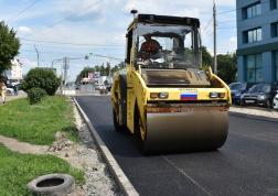 В Пензе идет ремонт дороги на улице Бакунина