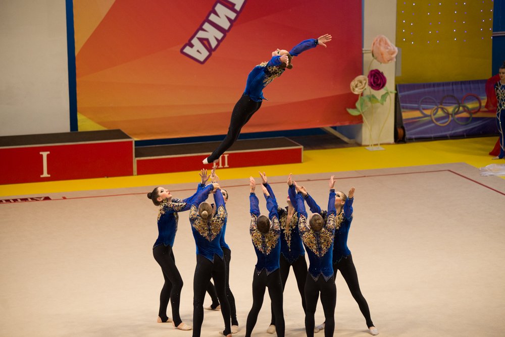 Художественная гимнастика групповые - 47 фото